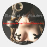 Gasmask-, Danse of the Macabre, w... Round Sticker