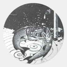 Gaspingfish Round Sticker