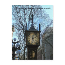 Gastown Steam Clock Postcard