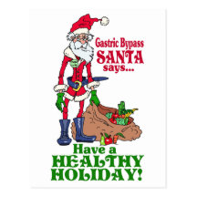 Gastric Bypass Santa Post Card