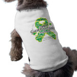 Gastroparesis Butterfly Ribbon Dog T-shirt