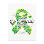 Gastroparesis Butterfly Ribbon postcards