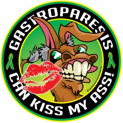 Gastroparesis Can Kiss My Ass Cut Outs by fightcancertees