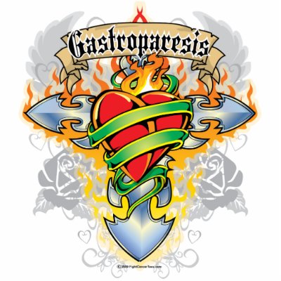 Gastroparesis Cross & Heart Photo Sculptures by fightcancertees