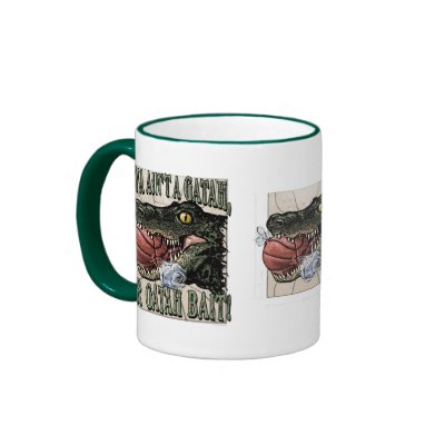 Gatah Bait Gator Hoops by Mudge Studios Coffee Mug by mudgestudios