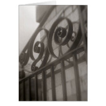 Gate Shadows Greeting Cards