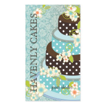 Gâteau de mariage de chocolat/boulangerie/pâtisser modèle de carte de visite