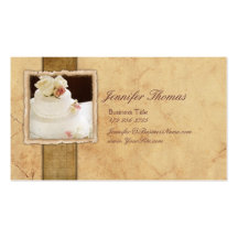 Gâteau de mariage vintage cartes de visite personnelles