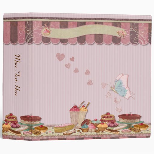 Gâteaux de boutique de boulangerie et classeur de 