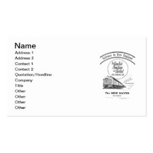 Gateway to New England,New Haven Railroad Business Cards