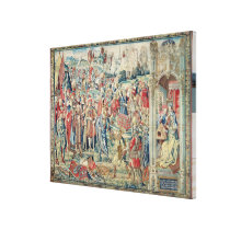 Gathering the Booty, Tapestry of David and Bathshe canvas prints