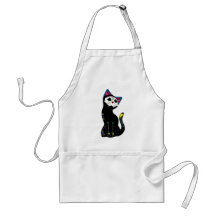 'Gato Muerto' Dia De Los Muertos Cat Apron