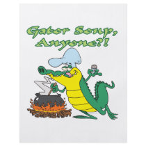 gator soup anyone funny alligator cooking cartoon flyer