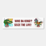 Gator, Who Da King!?  with The King Bumper Sticker