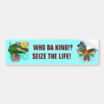 Gator, Who Da King!?  with The King Bumper Sticker