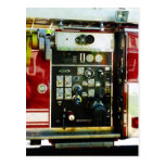 Gauges on Fire Truck Postcards