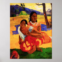 Gauguin quand êtes vous obtenant l'affiche mariée