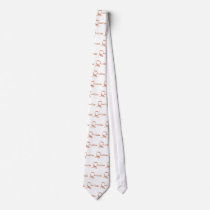 Gavel Representing a Judge in Swish Drawing Style Neck Tie
