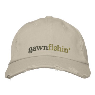gawn fishin' cap embroidered hats by cavecorner