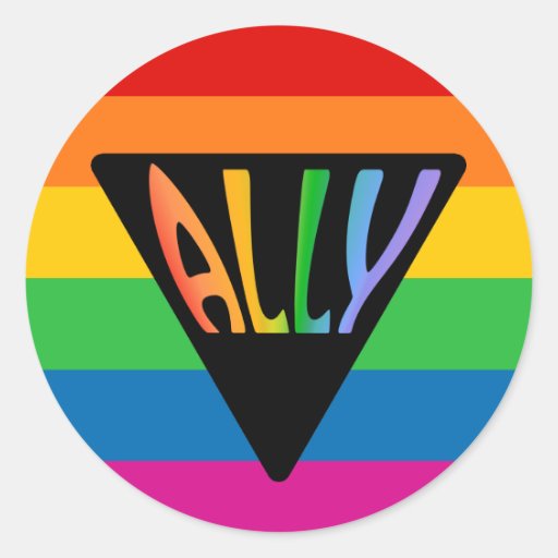 Gay Ally Triangle Sticker