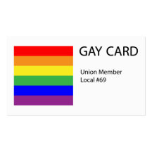 Gay Card Business Card Template