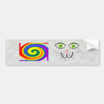 Gay Cat Bumper Sticker