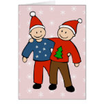 Gay Christmas Couple Cards