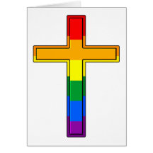 Gay Cross Greeting Card