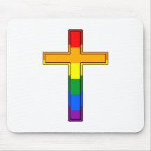 Gay Cross Mouse Pads