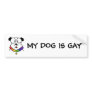 Gay Dog Bumper Sticker