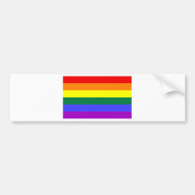 Gay flag bumper stickers