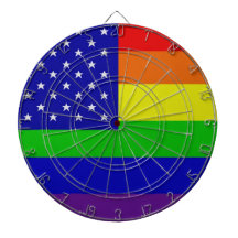 Gay Flag Dart Board II