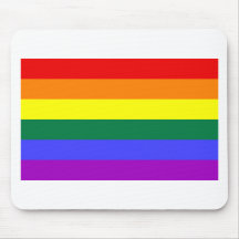 Gay flag mousepads