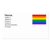 GAY FLAG ORIGINAL -.png Business Card Template
