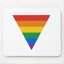 GAY FLAG TRIANGLE MOUSEPAD