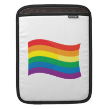 GAY FLAG WAVING iPad SLEEVE