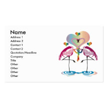 Gay Flamingos Business Cards