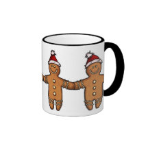 gay gingerbread couple mug