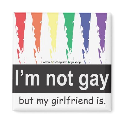 Gay Girlfriend Magnet Square by BostonPrideCommittee