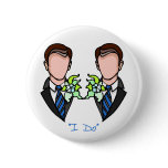Gay Groom Button