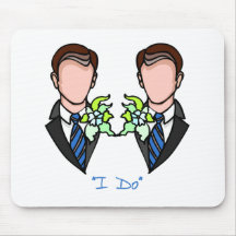 Gay Groom Mouse Pads