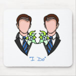 Gay Groom Mouse Pads