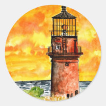 gay head lighthouse marthas vineyard Sticker