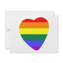Gay Heart Personalized Invite