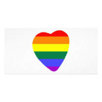 Gay Heart Photo Card