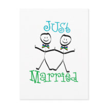 Gay Just Married Postcards