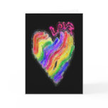 Gay Lesbian Rainbow Heart "Love" Card