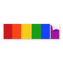 GAY LGBT RAINBOW BUMPER STICKER