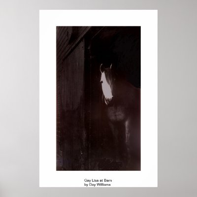 Gay Lisa in Barn Print by daysrays