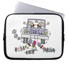 Gay Marriage Groom Just Married Computer Sleeve